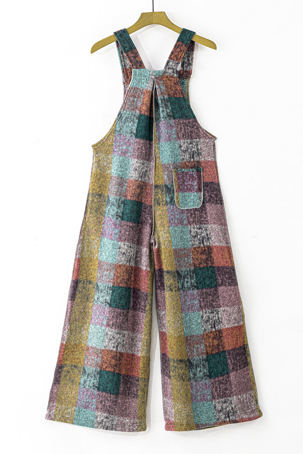 Multicolor Brushed Checked Western Buttoned Jacket